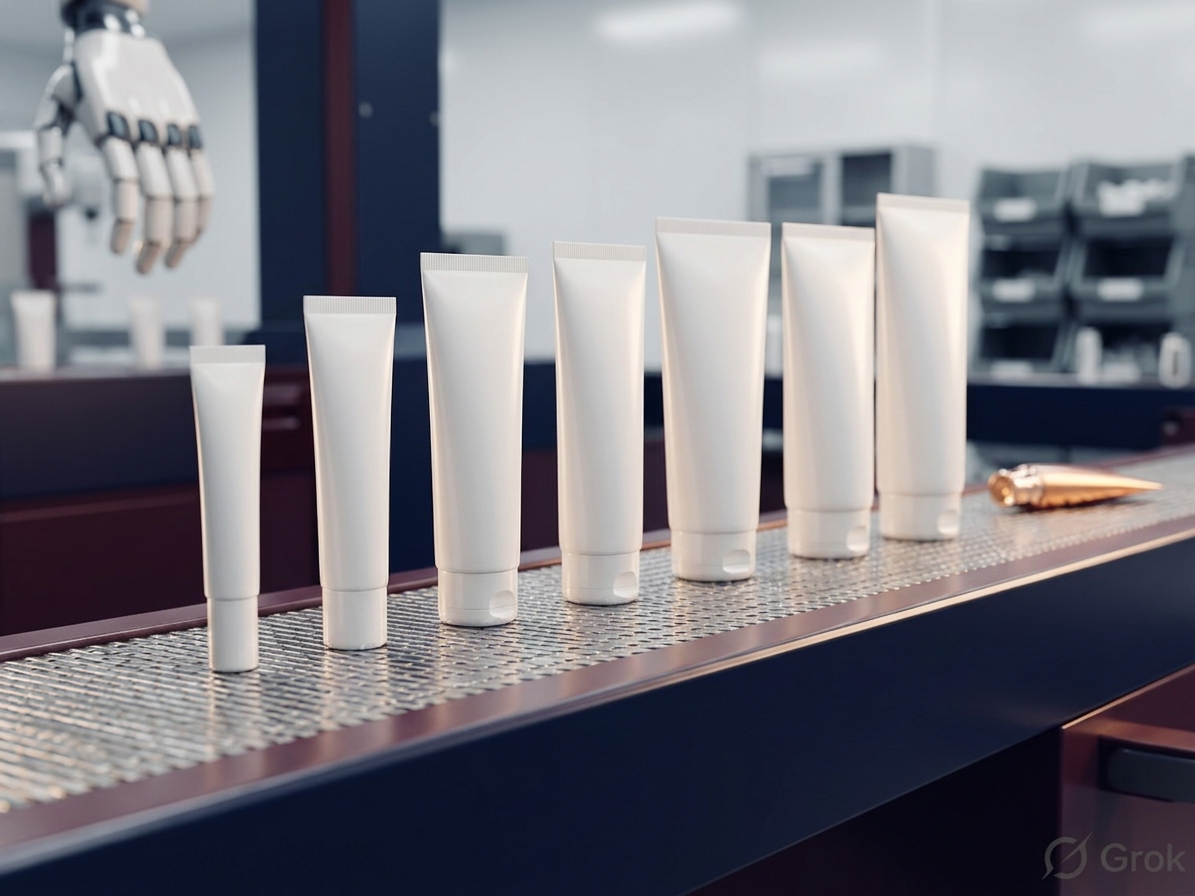 Finished laminated tubes in graduated diameters from 19mm to 50mm