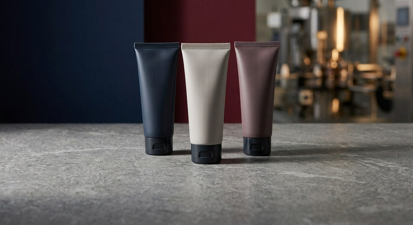 Multi-layer PBL cosmetic squeeze tubes for skincare formulations